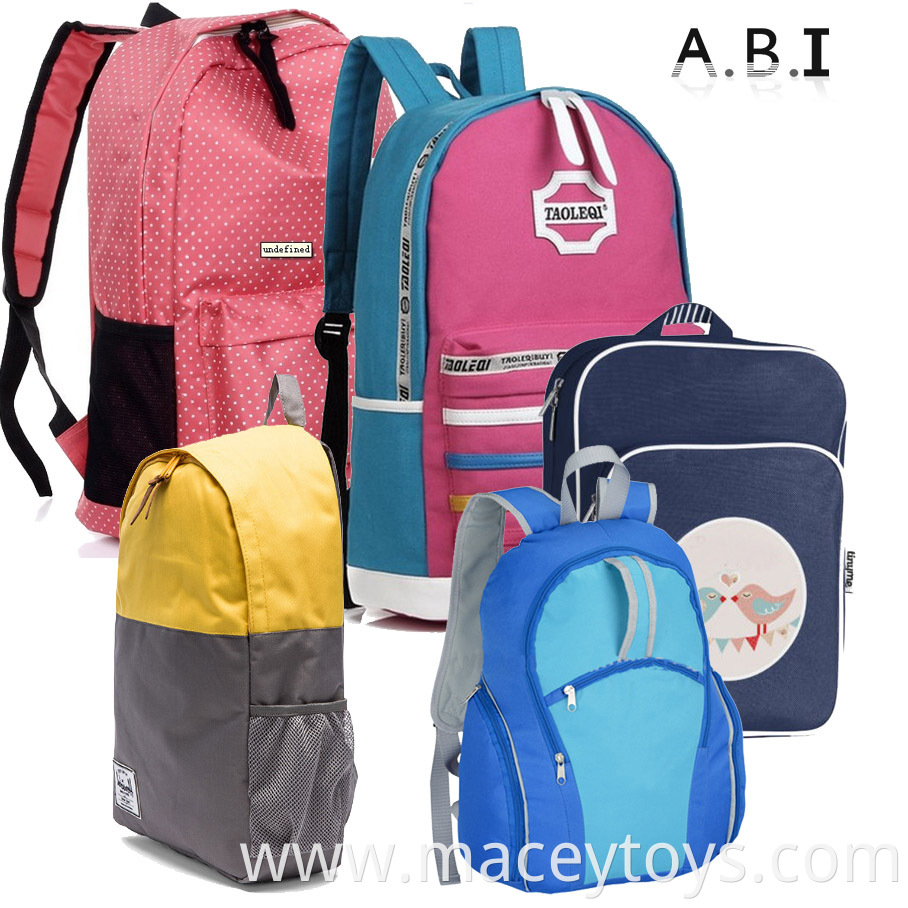 Basic Cheap Backpack Government Bid Kids Back To School Bag kit